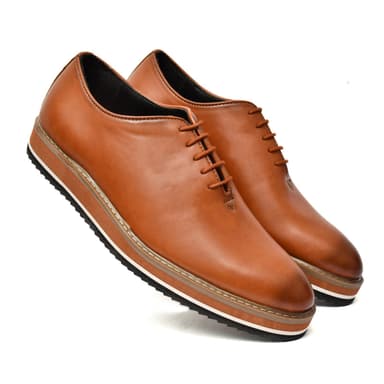 Tan lace up shoes